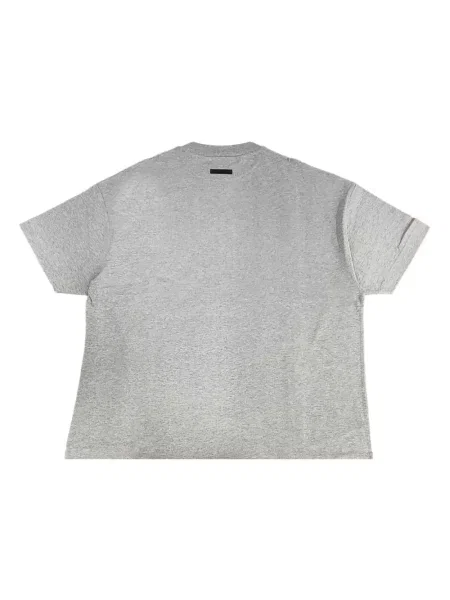 Тениска Fear Of God Essentials с принт сиво