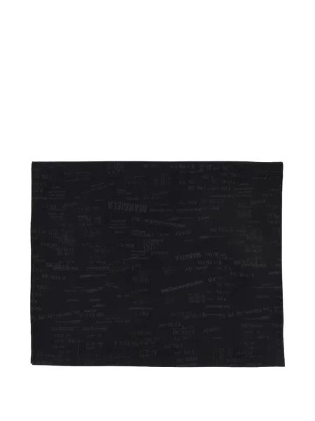 Fular Mm6 Maison Margiela din jacard negru