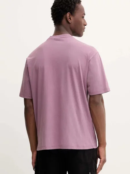 Футболка Guess Originals с принтом бордовая