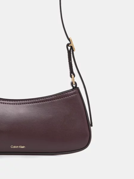 Calvin Klein Torebka Ck Small Shoulder Bag Bordowy fioletowa