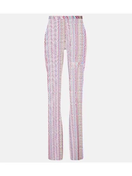 Pantaloni Missoni cu talie înaltă