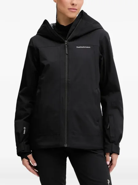Jeździć na nartach kurtka narciarska Peak Performance z kapturem czarna