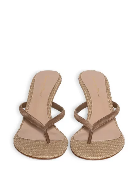 Sandale Gianvito Rossi din piele de căprioară maro