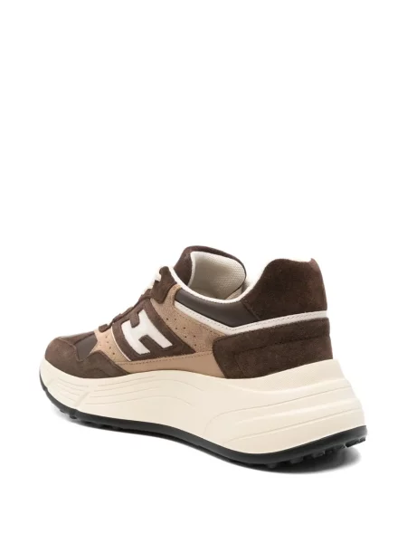 Sneakerși Hogan din piele maro