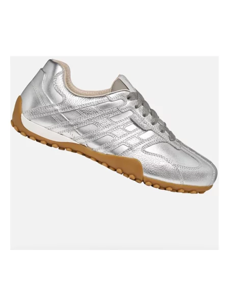 Sneakersy Geox w wężowy wzór szare