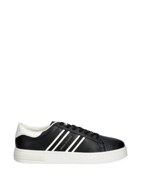 Sneakerși Armani Exchange cu dungi negru