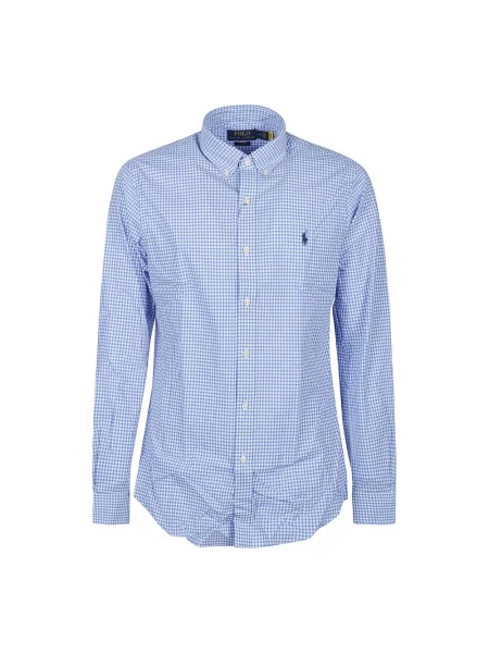 Koszula Ralph Lauren z długim rękawem niebieska