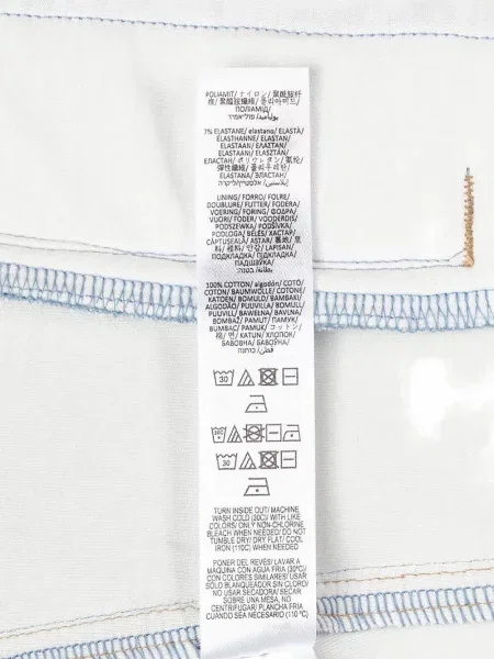 Blugi Rag & Bone cu talie înaltă albastru