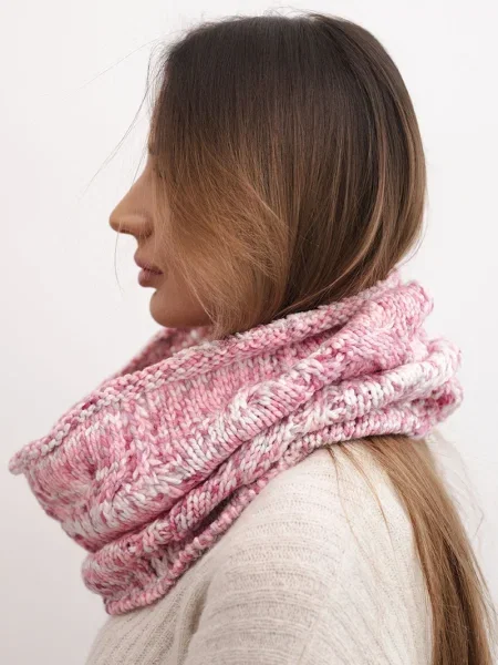 Fular Kesi de lână alb