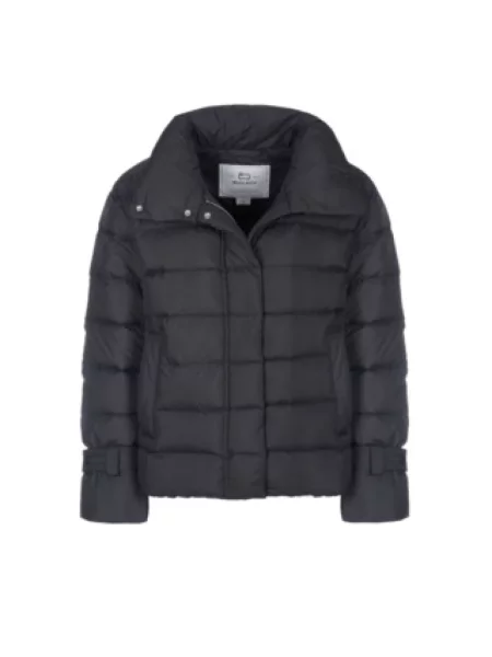 Kurtka Woolrich w jednolitym kolorze czarna