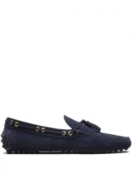 Półbuty Car Shoe zamszowe niebieskie