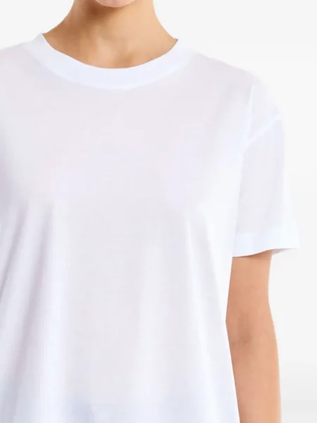 Scurt tricou Vicolo cu decolteu rotund alb