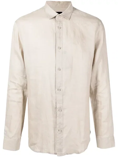 Cămașă Armani Exchange de in lungă