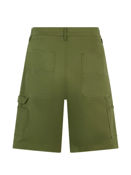 Cu centură pantaloni scurți Moschino verde