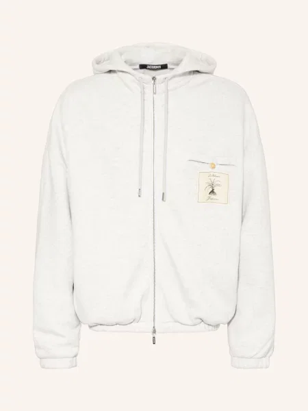 Jacquemus Mikina S Kapucí Le Hoodie Torneo světle šedá