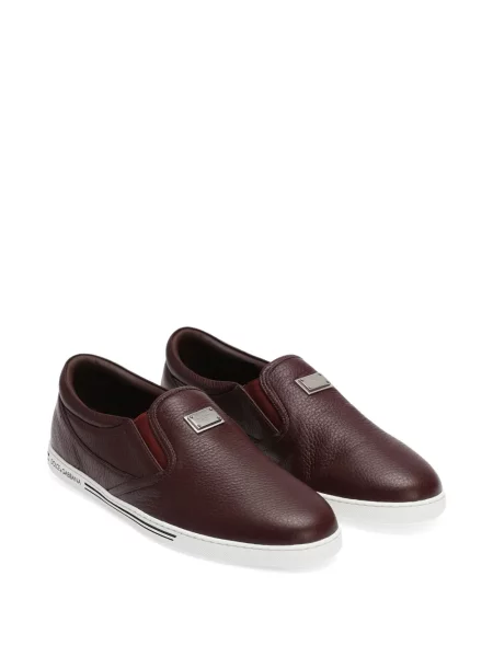 Sneakerși Dolce & Gabbana slip-on roșu