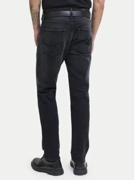JACK & JONES Džínsy JJICLARK JJORIGINAL denim čierny