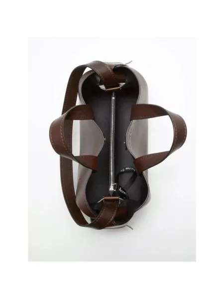 Torebka Acne Studios skórzana brązowa