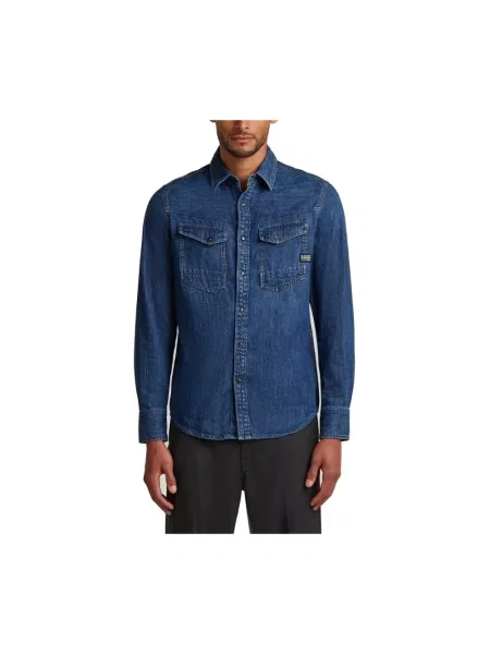 Koszula G-star Raw niebieska