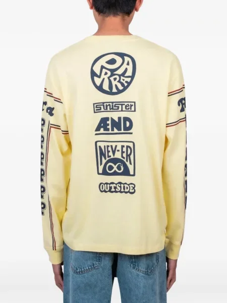 Tricou By Parra cu imagine galben