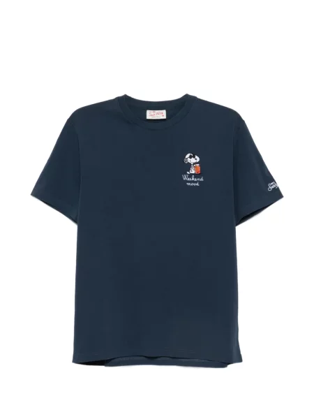 Tricou Mc2 Saint Barth cu broderie albastru