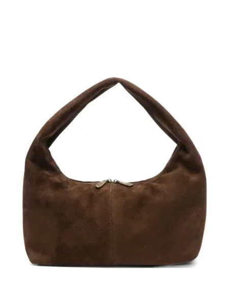Geantă shopper Ash din piele de căprioară maro