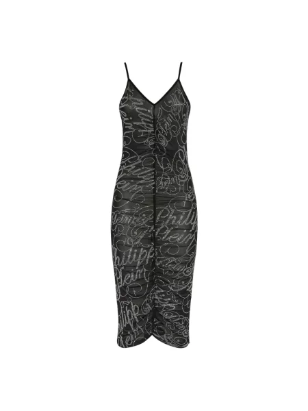 Sukienka midi Philipp Plein czarna