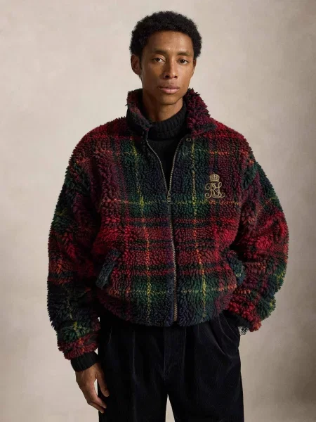POLO RALPH LAUREN Din fleece hanorac | Relaxed fit roșu