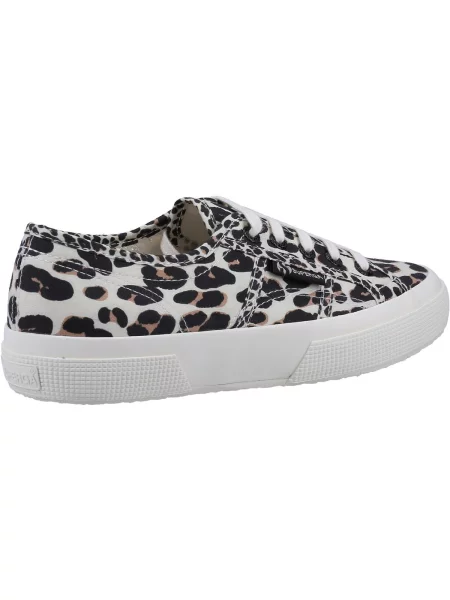 Pantofi Superga cu imagine cu model leopard galben