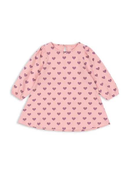 Konges Sløjd Dievčenské šaty DREY DRESS GOTS ružová