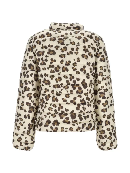 Matlasat geacă Marella cu imagine cu model leopard alb
