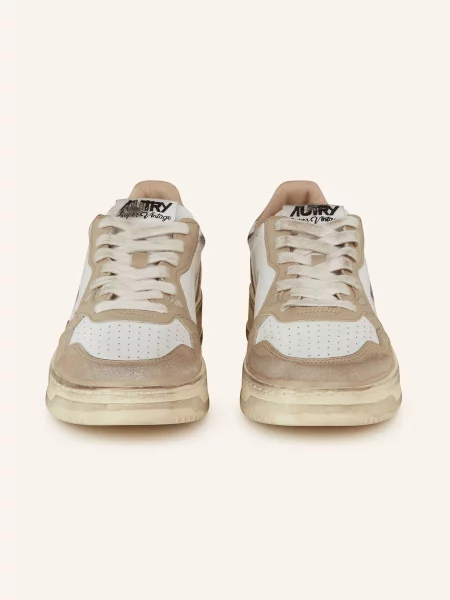 Sneakersy Autry retro beżowe