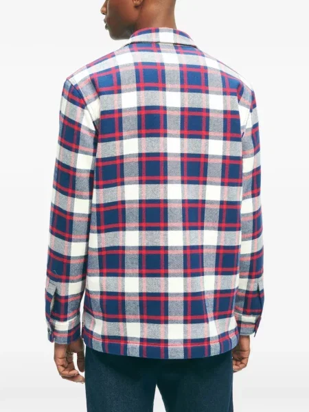 Geacă Brooks Brothers în carouri albastru