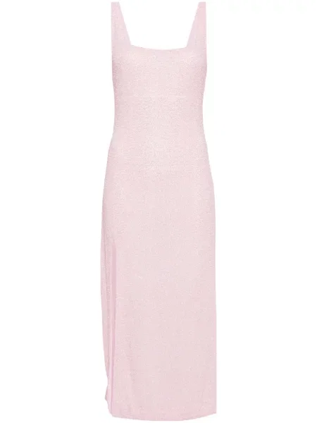 Sukienka midi Staud do kolan garniturowa różowa