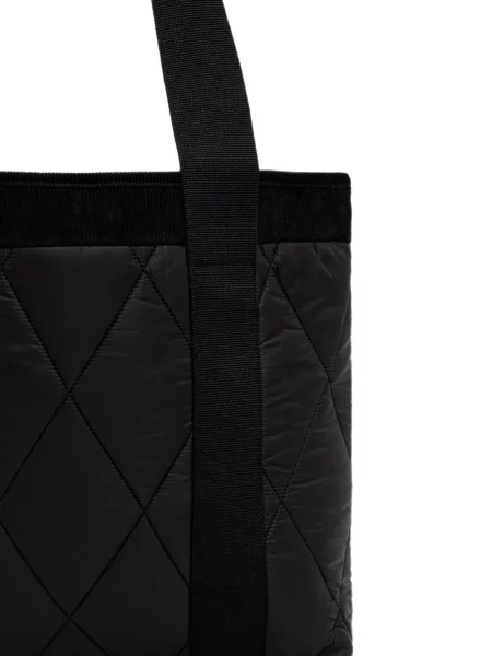 Matlasat geantă shopper Barbour negru