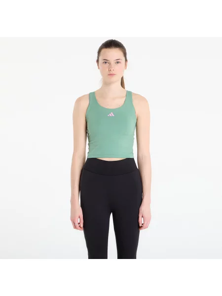 Bluză Adidas Performance cu dungi verde