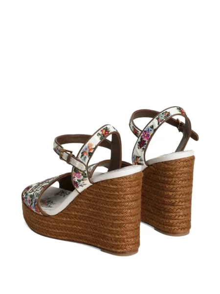Gėlėtos sandalai Dolce & Gabbana balta