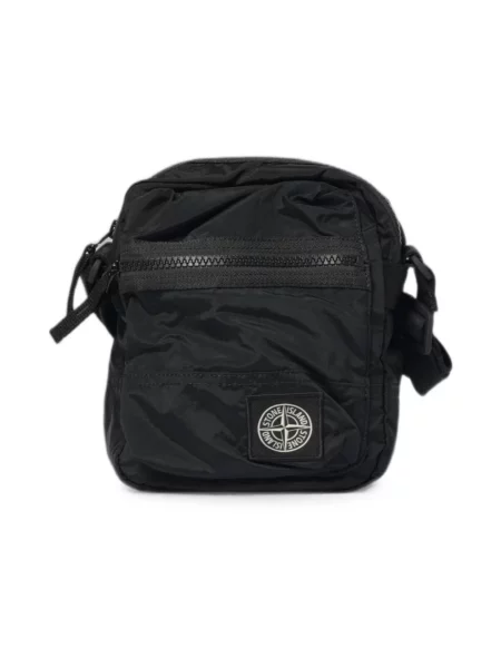 Torba crossbody Stone Island z kamieniami czarna