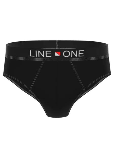 Line One Σλιπ Herren Slips aus Baumwolle' μαύρο