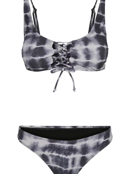 Urban Classics Costum de baie două piese negru alb