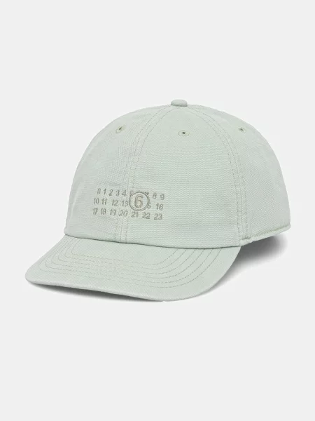 Maison Margiela czapka z daszkiem zielona