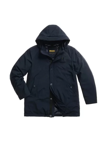 Parka Blauer z kapturem niebieska