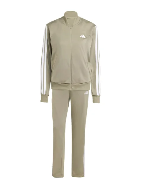 Prugasti sportski komplet Adidas Sportswear zelena