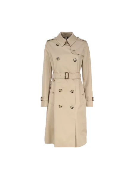 Płaszcz Burberry z nadrukiem beżowy