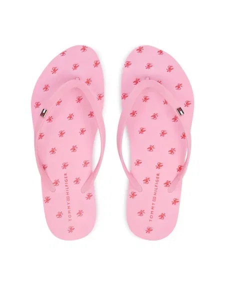 Japonke Tommy Hilfiger Repeat Logo Platform roza