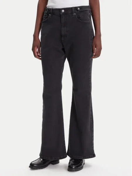 Tommy Jeans Дънки Sylvia Flare Fit черен