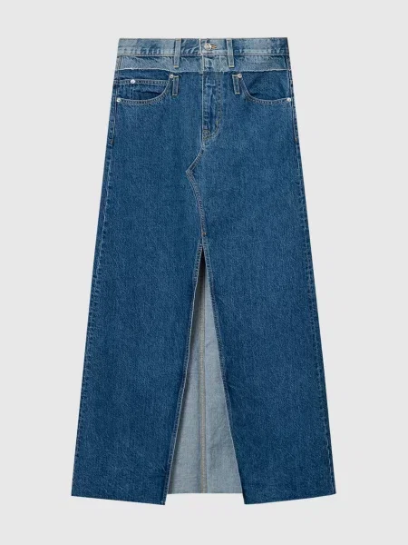 Джинсова спідниця максі Dallas Slvrlake синя