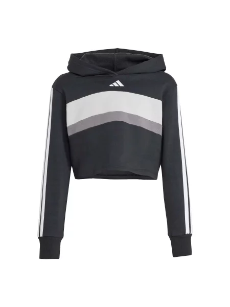 Dres dziewczęcy adidas Seasonal Essentials Tiberio 3 stripes czarny
