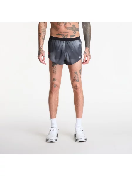 Šortky Nike AeroSwift Dri-FIT ADV 2" Brief-Lined Running Shorts Black/ Dk Smoke Grey/ Bright Crimson L černé