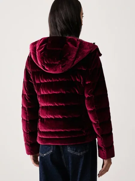 Велюровый пуховик Blauer